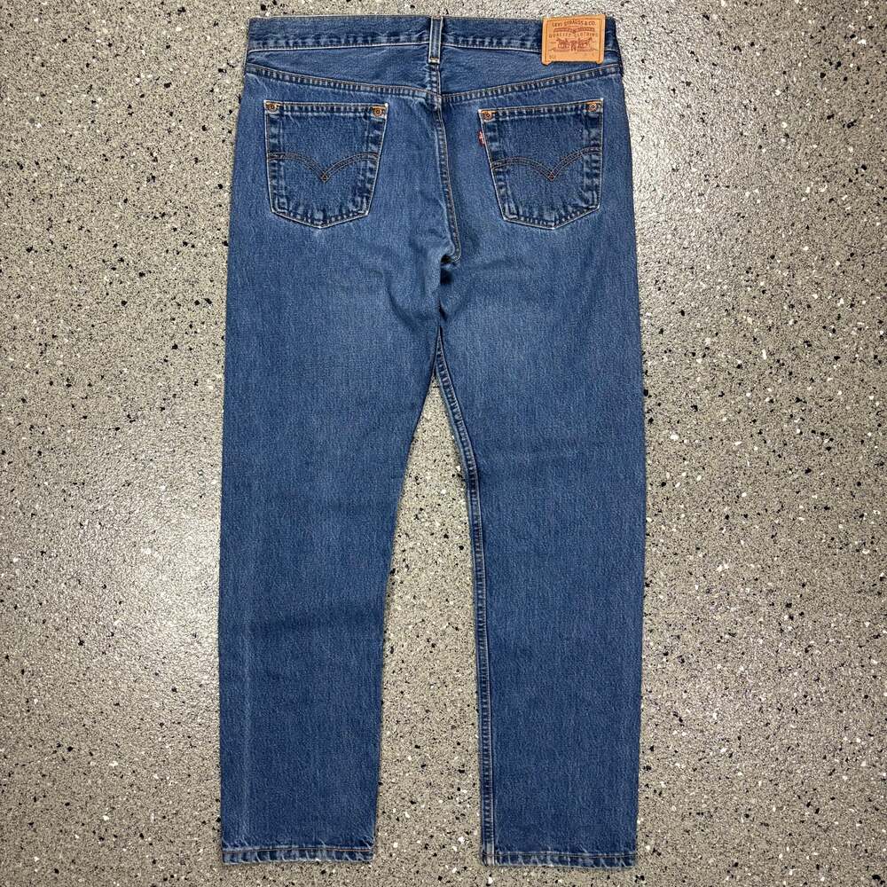 Vintage 1990s Levi's 502 Made in USA Button Fly Denim Jeans